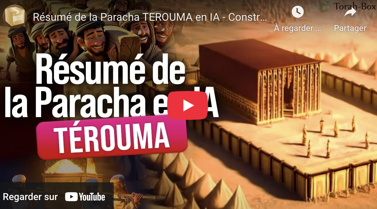 LA PARACHA pekoudi/vayekel en animation Vidéo IA